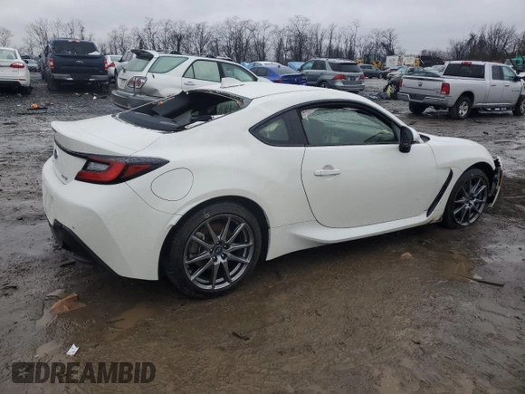 2023 Subaru BRZ Premium with VIN JF1ZDBB14P9703772, listed as a Copart auction lot 85374104 with 23,569 mi miles and Salvage Title. Bid and sale history available at carsss.com. Image 3.