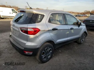 2021 Ford EcoSport S with VIN MAJ3S2FE3MC438625, listed as a Copart auction lot 85929604 with 49,158 mi miles and Salvage Title. Bid and sale history available at DreamBid. Image 3.