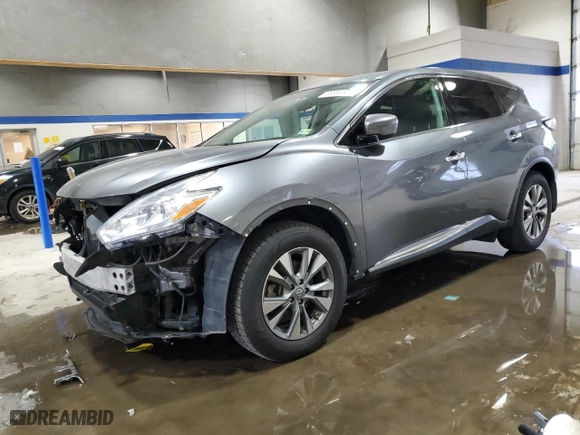 2016 Nissan Murano SL with VIN 5N1AZ2MH6GN165968, listed as a Copart auction lot 88389665 with 193,320 mi miles and Salvage Title. Bid and sale history available at carsss.com. Image 1.