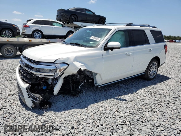 2024 Ford Expedition Limited with VIN 1FMJU1K89REA88012, listed as a Copart auction lot 54355385 with 5,406 mi miles and Salvage title. Bid and sale history available at DreamBid. Image 1.