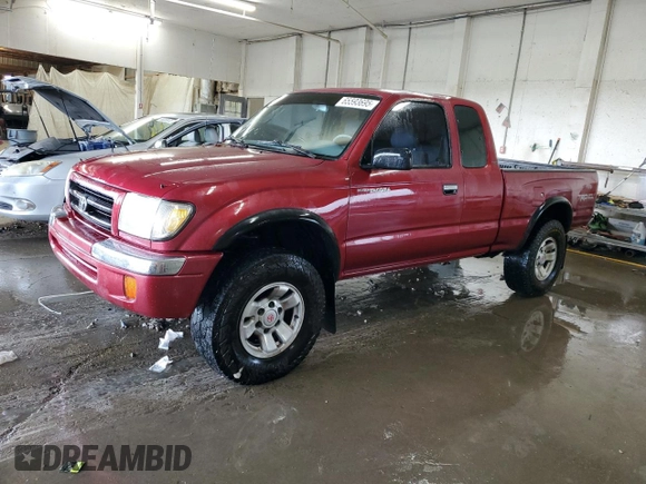 1998 Toyota Tacoma with VIN 4TAWN72NXWZ132180, listed as a Copart auction lot 65593695 with 266,993 mi miles and Salvage title. Bid and sale history available at DreamBid. Image 1.
