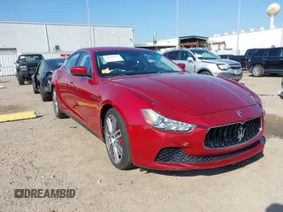 2016 Maserati Ghibli S with VIN ZAM57RSA9G1182230, listed as a IAAI auction lot 41744942 with 39,050 mi miles. Bid and sale history available at carsss.com. Image 1.
