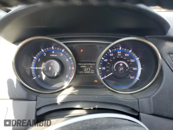 2012 Hyundai Sonata Limited with VIN 5NPEC4AB5CH428741, listed as a Copart auction lot 52234495 with 247,892 mi miles and Clean Title. Bid and sale history available at DreamBid. Image 9.