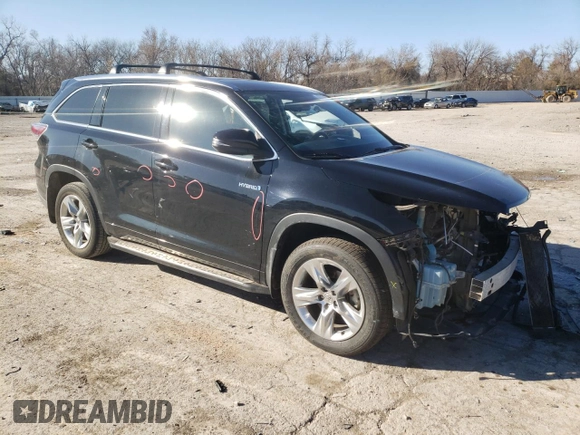 2015 Toyota Highlander Hybrid Limited with VIN 5TDDCRFH3FS009226, listed as a Copart auction lot 43311863 with 144,887 mi miles. Bid and sale history available at carsss.com. Image 4.