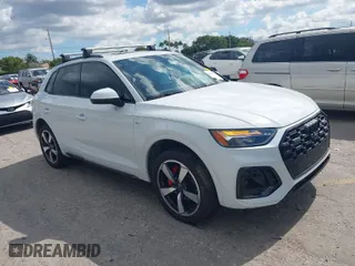 2024 Audi Q5 S line Premium Plus with VIN WA1EAAFY8R2134448, listed as a IAAI auction lot 41547957 with 3,964 mi miles. Bid and sale history available at carsss.com. Image 1.