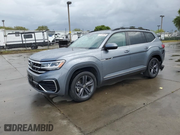 2021 Volkswagen Atlas SE with VIN 1V2RR2CA6MC578698, listed as a Copart auction lot 51353425 with 63,574 mi miles and Salvage title. Bid and sale history available at DreamBid. Image 1.