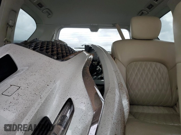2018 Infiniti QX80 with VIN JN8AZ2NE9J9191221, listed as a Copart auction lot 52523615 with 114,002 mi miles and Salvage Title. Bid and sale history available at carsss.com. Image 10.