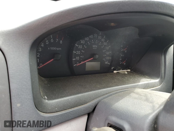 2005 Kia Spectra LX with VIN KNAFE121255202207, listed as a Copart auction lot 47648205 with 0 mi miles and Salvage Title. Bid and sale history available at carsss.com. Image 9.