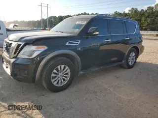 2017 Nissan Armada SV with VIN JN8AY2ND5H9004772, listed as a Copart auction lot 72124634 with 180,117 mi miles and Salvage Title. Bid and sale history available at carsss.com. Image 1.