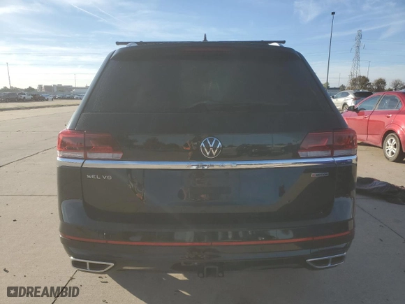 2021 Volkswagen Atlas 3.6L V6 SEL Premium R-Line with VIN 1V2FR2CA0MC597881, listed as a Copart auction lot 78870764 with NaN miles and Salvage Title. Bid and sale history available at carsss.com. Image 6.