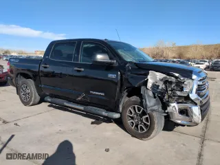 2017 Toyota Tundra 4WD SR5 with VIN 5TFDW5F17HX647396, listed as a Copart auction lot 53327985 with 136,912 mi miles and Salvage Title. Bid and sale history available at carsss.com. Image 4.