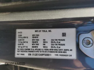2023 Tesla Model 3 с VIN 5YJ3E1EA9PF569611, выставлен на аукционе Copart как лот 53148505 с пробегом 60 379 миль миль и Списание • Salvage title. История ставок и продаж доступна на DreamBid. Изображение 12.