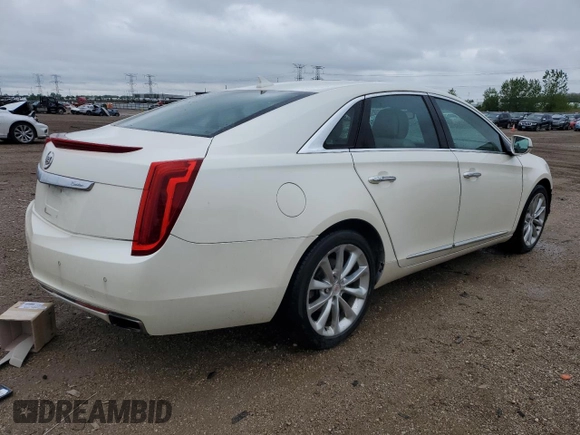 2013 Cadillac XTS Luxury with VIN 2G61R5S38D9158888, listed as a Copart auction lot 57568365 with 92,529 mi miles and Salvage title. Bid and sale history available at DreamBid. Image 3.