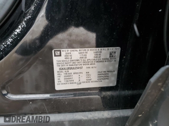 2018 GMC Terrain SLE Diesel with VIN 3GKALUEU8JL234197, listed as a Copart auction lot 88006445 with 109,707 mi miles and Clean Title. Bid and sale history available at carsss.com. Image 13.