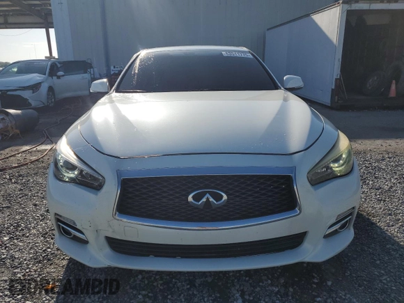 2017 Infiniti Q50 Premium with VIN JN1EV7AR0HM831261, listed as a Copart auction lot 63511775 with 79,484 mi miles and Salvage title. Bid and sale history available at DreamBid. Image 5.
