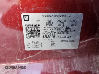 2020 Chevrolet Suburban LT z VIN 1GNSKHKC2LR126134, wystawiony jako Copart lot #74919064 z przebiegiem 67 978 mil mil oraz Szkoda całkowita • Salvage title. Historia ofert i sprzedaży dostępna na DreamBid. Obrazek 16.