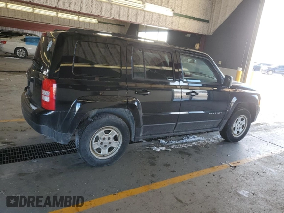 2017 Jeep Patriot Sport SE with VIN 1C4NJPBAXHD146170, listed as a Copart auction lot 46044275 with 164,663 mi miles and Clean Title. Bid and sale history available at carsss.com. Image 3.