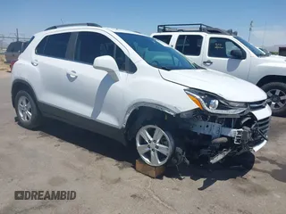 2020 Chevrolet Trax LT with VIN 3GNCJLSB0LL215581, listed as a IAAI auction lot 42390898 with 62,062 mi miles and . Bid and sale history available at DreamBid. Image 1.