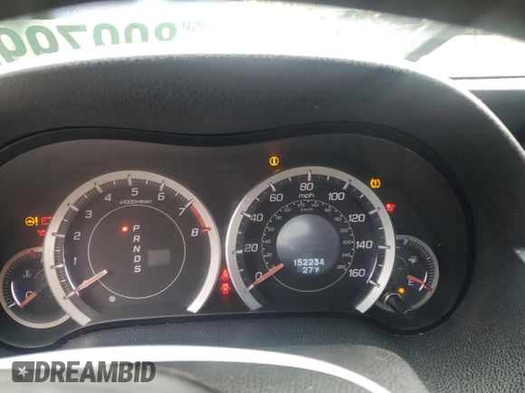 2011 Acura TSX with VIN JH4CU2F61BC005233, listed as a Copart auction lot 80979904 with 152,234 mi miles and Salvage title. Bid and sale history available at DreamBid. Image 9.