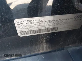 2008 Audi A6 z VIN WAUDH74F48N069061, wystawiony jako IAAI lot #42168212 z przebiegiem Nie podano mil oraz . Historia ofert i sprzedaży dostępna na DreamBid. Obrazek 9.