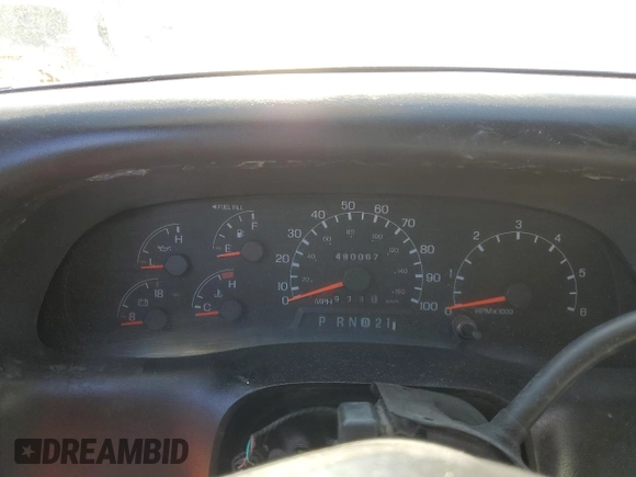1999 Ford F-250 XL with VIN 1FTNX21L5XEA67499, listed as a Copart auction lot 50822095 with 480,067 mi miles and Salvage title. Bid and sale history available at DreamBid. Image 9.