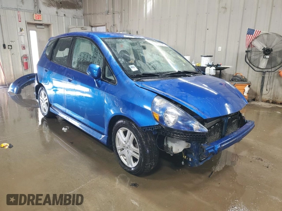 2008 Honda Fit Sport with VIN JHMGD38678S036943, listed as a Copart auction lot 48929485 with 152,950 mi miles and Salvage Title. Bid and sale history available at carsss.com. Image 4.