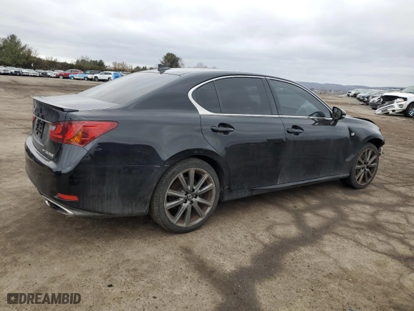 2014 Lexus GS 350 with VIN JTHCE1BL0E5026974, listed as a Copart auction lot 47366405 with 98,547 mi miles and Salvage Title. Bid and sale history available at carsss.com. Image 3.