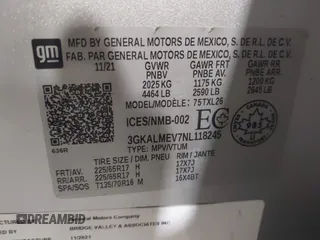 2022 GMC Terrain SLE с VIN 3GKALMEV7NL118245, выставлен на аукционе IAAI как лот 42381192 с пробегом 30 822 миль миль и . История ставок и продаж доступна на DreamBid. Изображение 9.