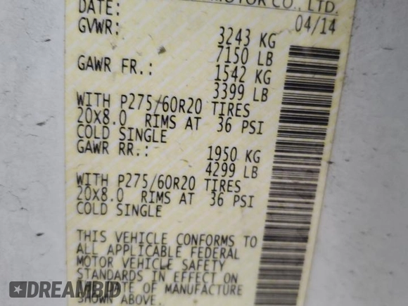 2014 Nissan Armada SV z VIN 5N1BA0ND9EN610504, wystawiony jako Copart lot #53310295 z przebiegiem 133 166 mil mil oraz Szkoda całkowita • Salvage title. Historia ofert i sprzedaży dostępna na DreamBid. Obrazek 14.