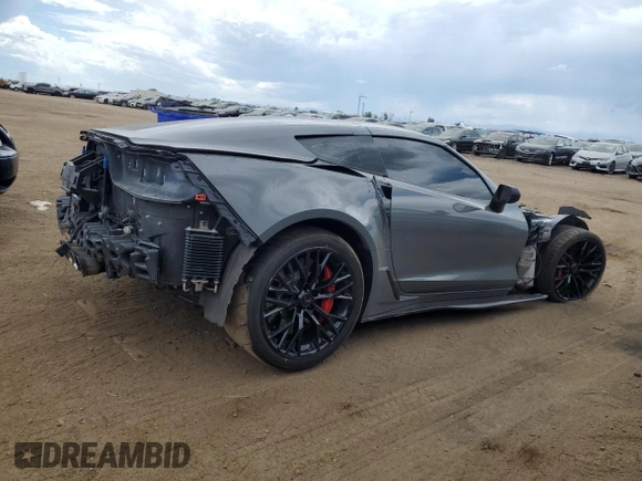 2017 Chevrolet Corvette Z06 3LZ with VIN 1G1YU2D63H5603923, listed as a Copart auction lot 66777484 with 0 mi miles and Salvage Title. Bid and sale history available at carsss.com. Image 3.