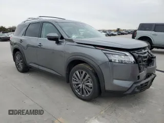 2024 Nissan Pathfinder SL with VIN 5N1DR3CB9RC223683, listed as a Copart auction lot 41902835 with 6,915 mi miles and Salvage title. Bid and sale history available at DreamBid. Image 4.