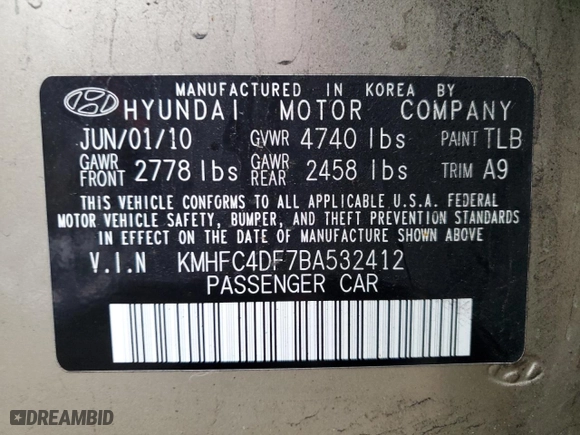 2011 Hyundai Azera Limited with VIN KMHFC4DF7BA532412, listed as a Copart auction lot 49897054 with 228,818 mi miles and Non Repairable. Bid and sale history available at carsss.com. Image 13.