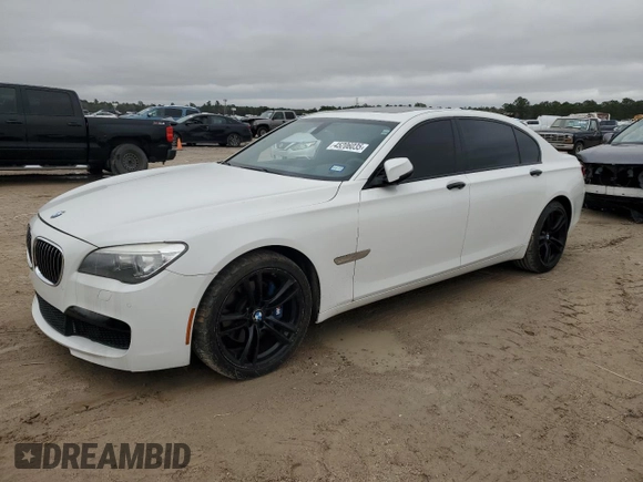 2015 BMW 7 Series 740Li with VIN WBAYE4C52FD947008, listed as a Copart auction lot 45206035 with 123,551 mi miles and Salvage Title. Bid and sale history available at DreamBid. Image 1.