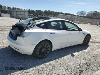 2023 Tesla Model 3 Performance with VIN 5YJ3E1ECXPF551216, listed as a Copart auction lot 49398655 with 34,903 mi miles and Salvage Title. Bid and sale history available at carsss.com. Image 3.