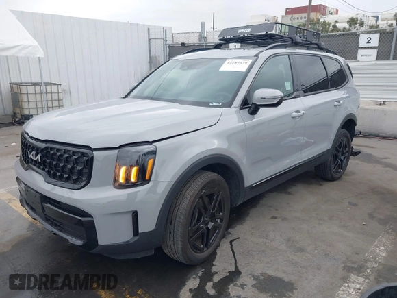 2024 Kia Telluride EX X-Line with VIN 5XYP3DGC9RG464408, listed as a IAAI auction lot 42289639 with 11,873 mi miles and . Bid and sale history available at DreamBid. Image 2.
