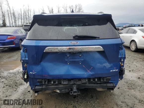 2022 Ford Explorer XLT z VIN 1FMSK8DH9NGC11807, wystawiony jako Copart lot #46702475 z przebiegiem 36 447 mil mil oraz Szkoda całkowita • Salvage title. Historia ofert i sprzedaży dostępna na DreamBid. Obrazek 6.