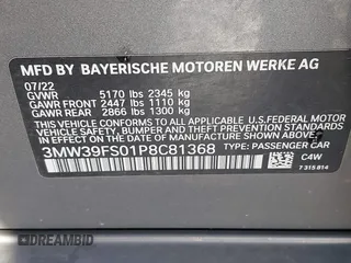 2023 BMW 3 Series 330e xDrive with VIN 3MW39FS01P8C81368, listed as a IAAI auction lot 41859161 with 72,648 mi miles. Bid and sale history available at carsss.com. Image 9.