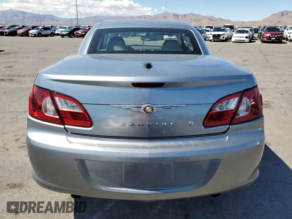 2008 Chrysler Sebring Limited with VIN 1C3LC65M58N635592, listed as a Copart auction lot 56356165 with 107,873 mi miles and Clean Title. Bid and sale history available at DreamBid. Image 6.