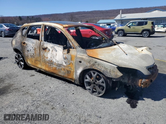2008 Mazda 3 s GT *Ltd Avail* with VIN JM1BK344881871073, listed as a Copart auction lot 50202045 with Not Provided miles and Salvage Title. Bid and sale history available at carsss.com. Image 4.