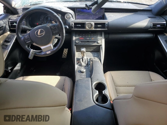 2020 Lexus IS with VIN JTHG81F29L5042405, listed as a Copart auction lot 78290474 with 34,179 mi miles and Salvage Title. Bid and sale history available at carsss.com. Image 8.