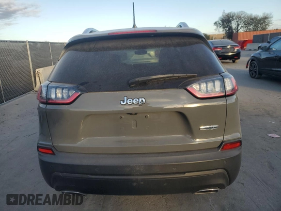 2021 Jeep Cherokee Latitude Lux with VIN 1C4PJLMX5MD134649, listed as a Copart auction lot 89294185 with 110,495 mi miles and Salvage Title. Bid and sale history available at carsss.com. Image 6.