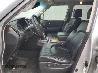 2012 Infiniti QX56 8-passenger with VIN JN8AZ2ND4C9716129, listed as a Copart auction lot 45750875 with 216,312 mi miles and Salvage Title. Bid and sale history available at carsss.com. Image 7.