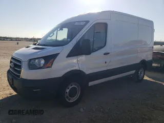 2020 Ford Transit Cargo z VIN 1FTYE1C82LKA13465, wystawiony jako Copart lot #87039174 z przebiegiem Nie podano mil oraz Czysty tytuł • Clean title. Historia ofert i sprzedaży dostępna na DreamBid. Obrazek 1.