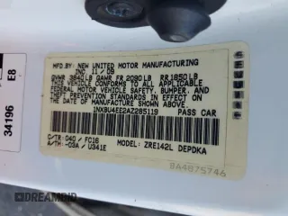 2010 Toyota Corolla with VIN 1NXBU4EE2AZ285119, listed as a Copart auction lot 47127505 with 151,705 mi miles and Salvage Title. Bid and sale history available at carsss.com. Image 12.