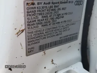 2024 Audi RS Q8 z VIN WU1ARBF19RD000254, wystawiony jako Copart lot #75186144 z przebiegiem Nie podano mil oraz Szkoda całkowita • Salvage title. Historia ofert i sprzedaży dostępna na DreamBid. Obrazek 14.