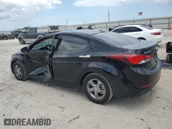 2014 Hyundai Elantra SE z VIN KMHDH4AE8EU070529, wystawiony jako Copart lot #60615255 z przebiegiem 128 052 mil mil oraz Szkoda całkowita • Salvage title. Historia ofert i sprzedaży dostępna na DreamBid. Obrazek 2.