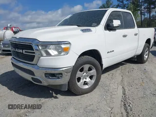 2020 Ram 1500 Big Horn with VIN 1C6SRFBTXLN122260, listed as a IAAI auction lot 41779396 with 171,886 mi miles. Bid and sale history available at carsss.com. Image 2.
