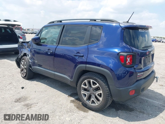 2017 Jeep Renegade Latitude with VIN ZACCJBBB2HPG58400, listed as a IAAI auction lot 42045596 with 52,978 mi miles and . Bid and sale history available at DreamBid. Image 3.