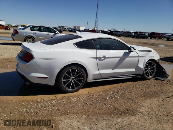 2021 Ford Mustang EcoBoost with VIN 1FA6P8TH0M5140666, listed as a Copart auction lot 48544055 with 30,823 mi miles and Salvage Title. Bid and sale history available at carsss.com. Image 3.