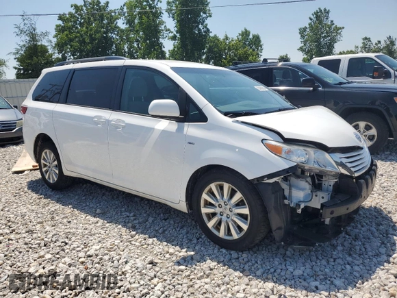 2017 Toyota Sienna LE with VIN 5TDJZ3DC0HS173865, listed as a Copart auction lot 63490865 with 173,078 mi miles and Clean title. Bid and sale history available at DreamBid. Image 4.